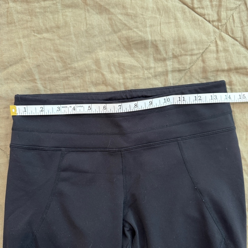 Athleta Black Mesh Crop Leggings Size Small - Picture 5 of 8